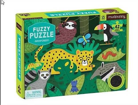 [BER_356070] Puzzle tactile - Forêt tropicale 42 pcs