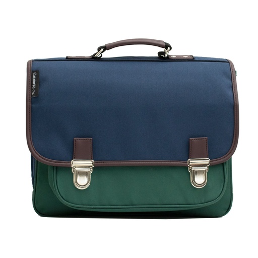 [CAR_MSA06_2204] Cartable Medium Colorblock navy Caramel & Cie