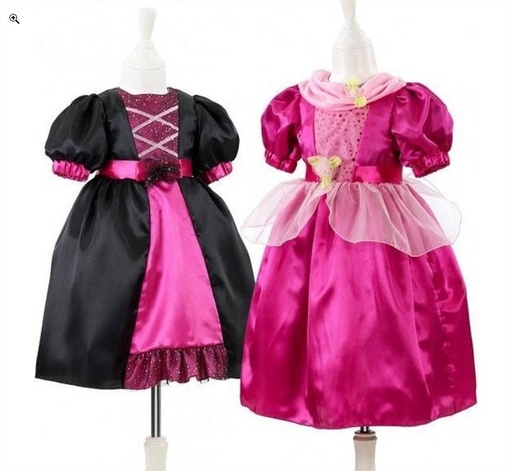 [SOU_376] Robe réversible Beatricia (3-4 yrs, 98-104 cm - longueur de la jupe 46cm) Souza