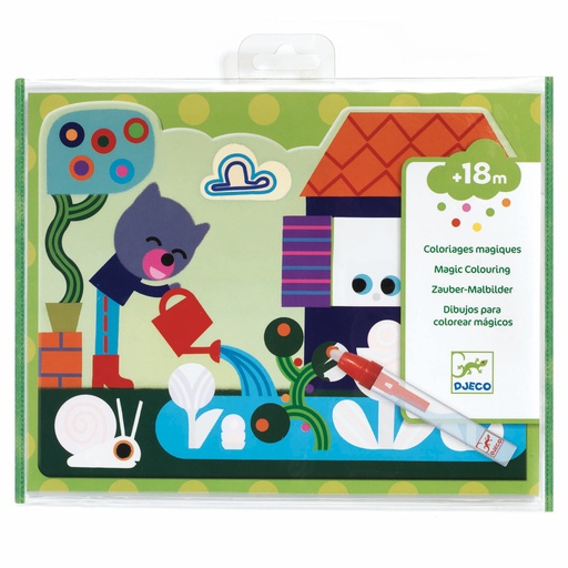 [DJE_DJ09063] Coloriage des petits Caché dans le jardin Djeco