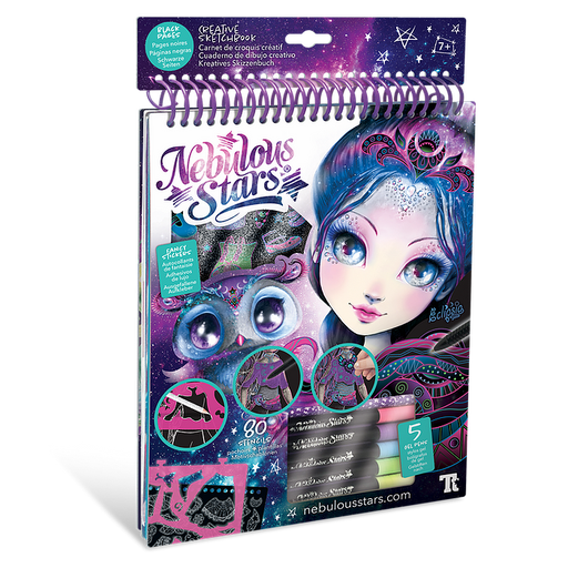 [JPM_11121] Carnet de croquis créatif Eclipsia pages noires Nebulous star