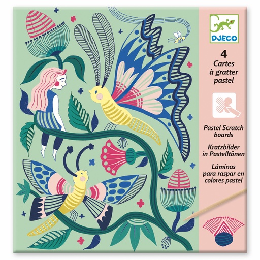 [DJE_DJ09719] Cartes à gratter  Jardin fabuleux Djeco