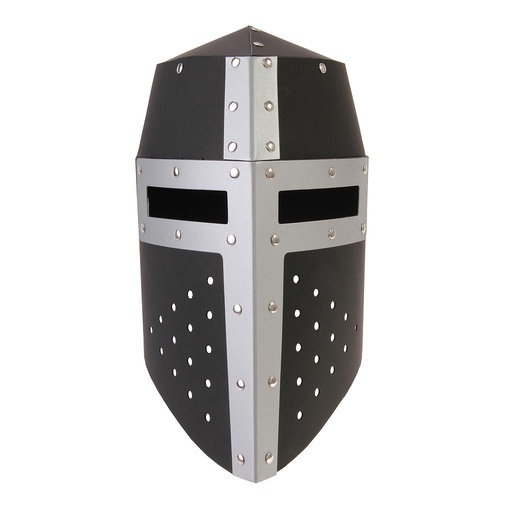 [VAH_645] Casque Aragon, noir & argenté, riveté VAH