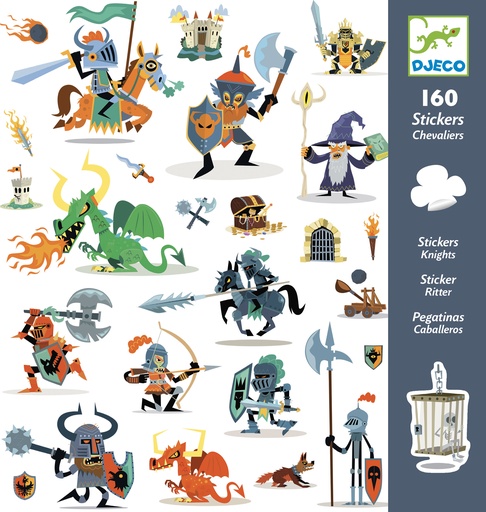 [DJE_DJ08886] Stickers Chevaliers Djeco