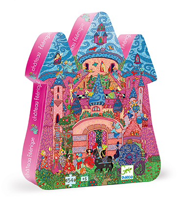 [DJE_DJ07246] Puzzles silhouettes Château féerique - 54 pcs Djeco