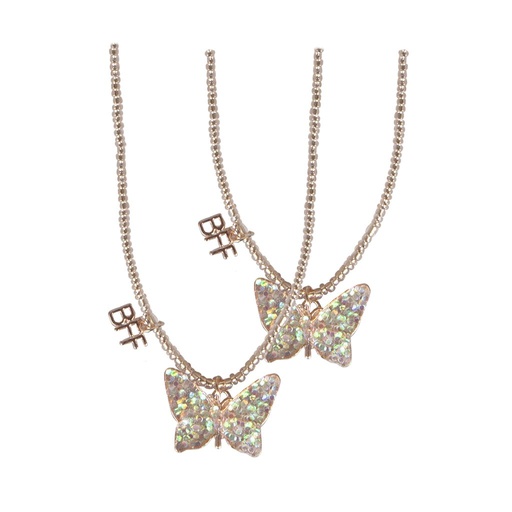 [GRP_86113] Collier BFF Butterlfly Share & Tear, Pink