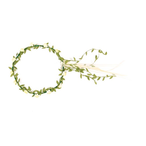 [VAH_686] Couronne de Fleurs crème VAH