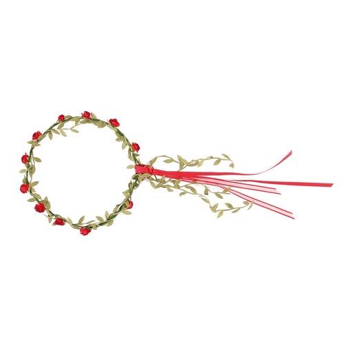 [VAH_685] Couronne de Fleurs rouge VAH