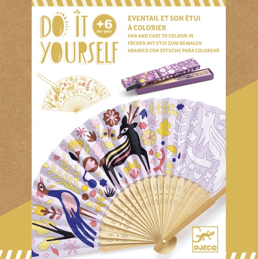 [DJE_DJ07945] DIY - Eventail à colorier Belle des bois Djeco