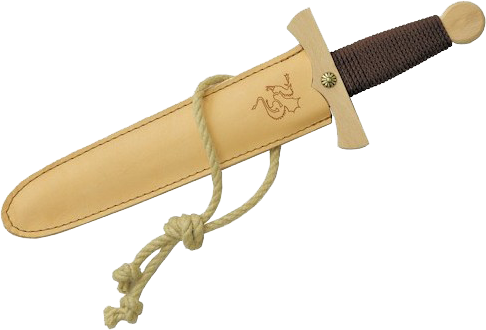 [VAH_840] Dague Dragon avec fourreau en cuir, 35 cm VAH