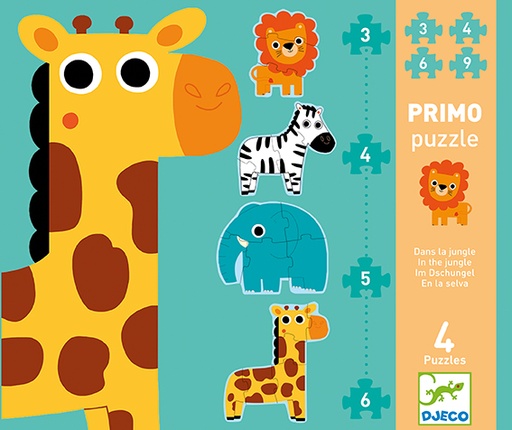 [DJE_DJ07135] Puzzles évolutifs Puzzles Primo - Dans la jungle Djeco
