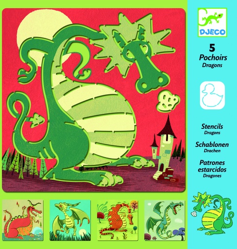 [DJE_DJ08856] Dragons (Pochoirs Djeco)