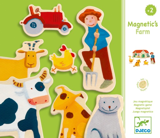 [DJE_DJ03110] Magnétiques bois Farm Djeco