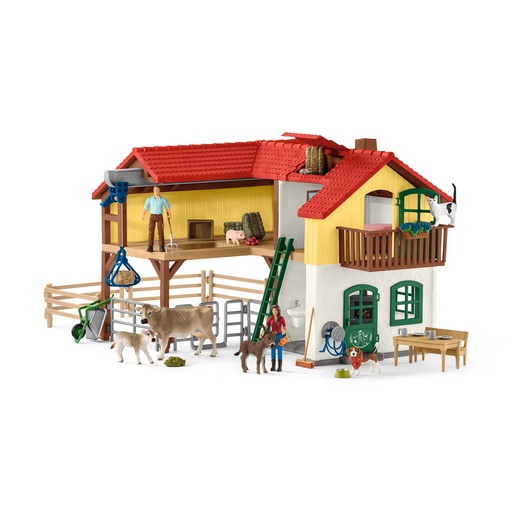 [SCH_42407] Ferme Avec Etable Et Animaux (Farm World Schleich)