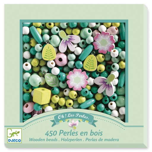 [DJE_DJ09808] Perles et bijoux Perles bois - Feuilles et fleurs Djeco
