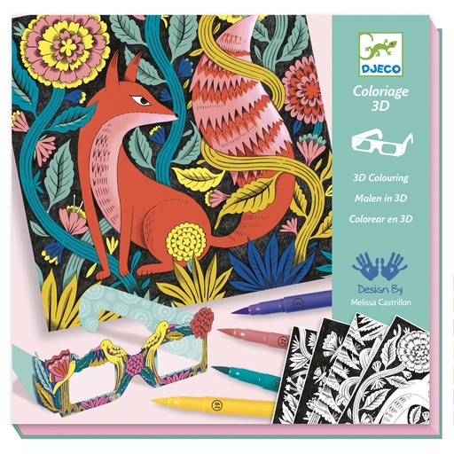 [DJE_DJ08652] Dessin et coloriage Forêt fantastique - 3D effect Djeco