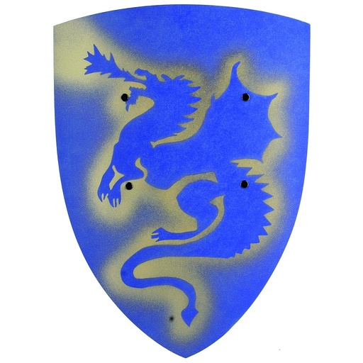 [VAH_103] Grand Bouclier incurvé, Dragon bleu VAH