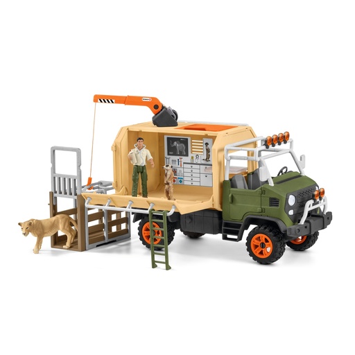 [SCH_42475] Gros Camion Sauvetage D’Animaux (Wild Life Schleich)